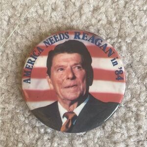 Vintage Reagan Re-election Campaign Button